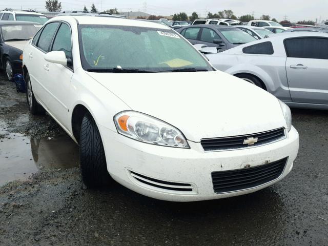 2G1WT55N879392382 - 2007 CHEVROLET IMPALA LT WHITE photo 1