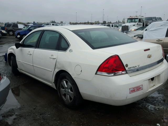 2G1WT55N879392382 - 2007 CHEVROLET IMPALA LT WHITE photo 3