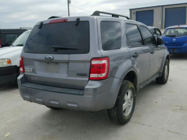 1FMCU03ZX8KC14002 - 2008 FORD ESCAPE XLT SILVER photo 4