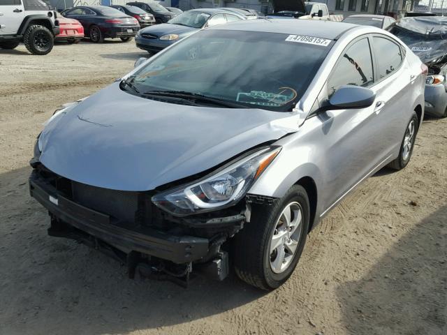 5NPDH4AE4FH624357 - 2015 HYUNDAI ELANTRA SE GRAY photo 2