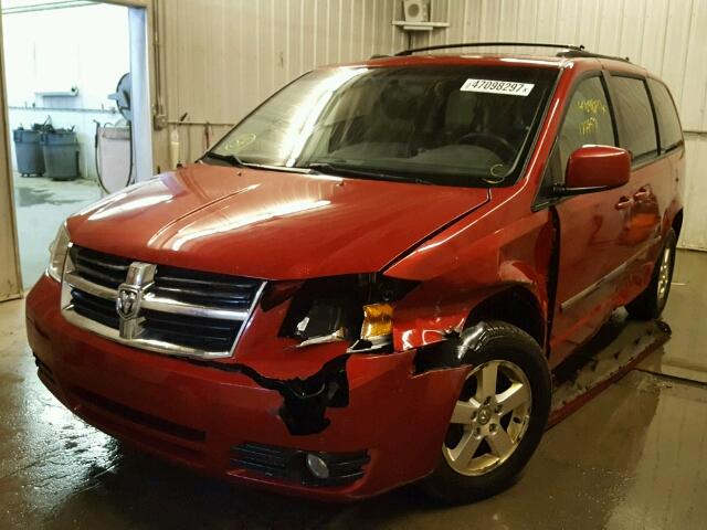 2D8HN54109R677364 - 2009 DODGE GRAND CARA RED photo 2