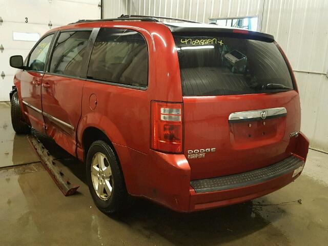 2D8HN54109R677364 - 2009 DODGE GRAND CARA RED photo 3