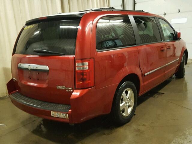 2D8HN54109R677364 - 2009 DODGE GRAND CARA RED photo 4