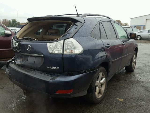 JTJHA31U040020450 - 2004 LEXUS RX 330 BLUE photo 4