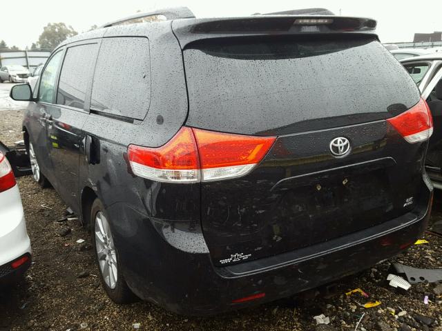 5TDJK3DC5DS058158 - 2013 TOYOTA SIENNA LE BLACK photo 3