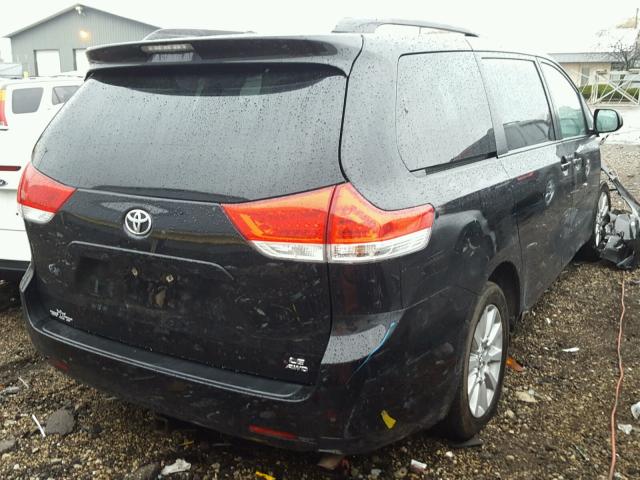 5TDJK3DC5DS058158 - 2013 TOYOTA SIENNA LE BLACK photo 4