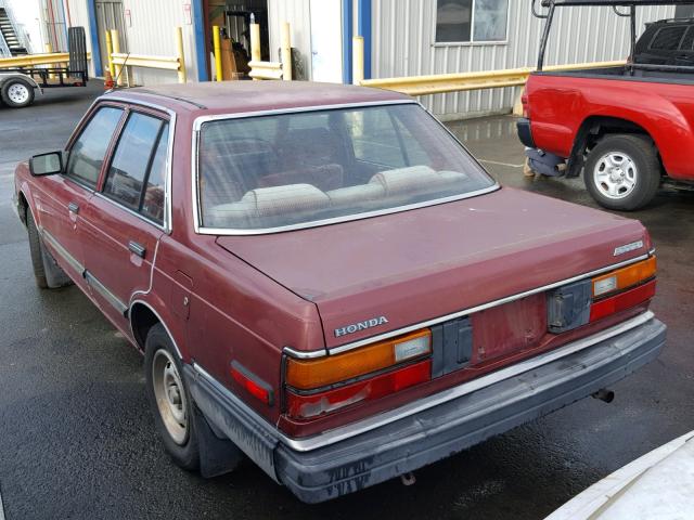 JHMSZ7426DC137546 - 1983 HONDA ACCORD MAROON photo 3