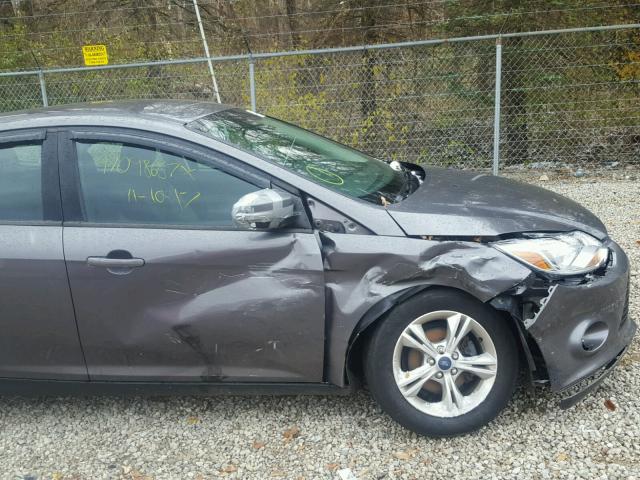 1FADP3K22DL312473 - 2013 FORD FOCUS SE GRAY photo 9