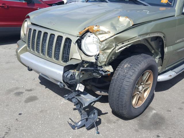 1J8GK38K13W558000 - 2003 JEEP LIBERTY RE 绿色 照片 9