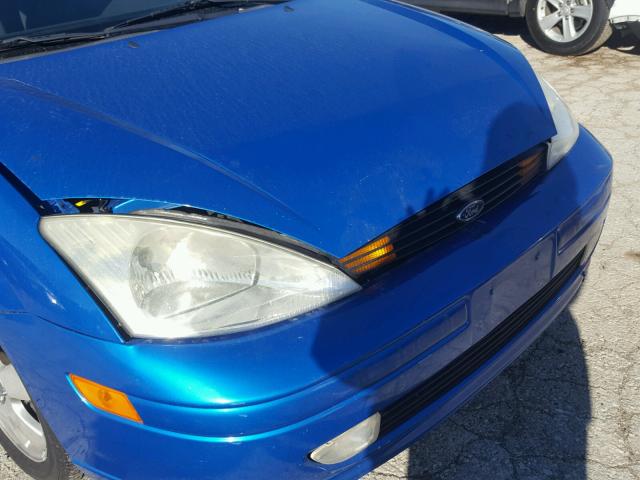 3FAFP31382R158109 - 2002 FORD FOCUS ZX3 BLUE photo 9