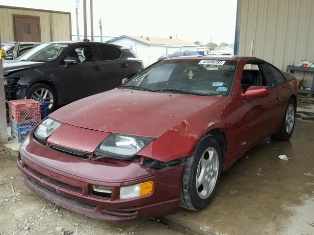 JN1CZ24H4PX536453 - 1993 NISSAN 300ZX MAROON photo 2