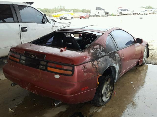 JN1CZ24H4PX536453 - 1993 NISSAN 300ZX MAROON photo 4