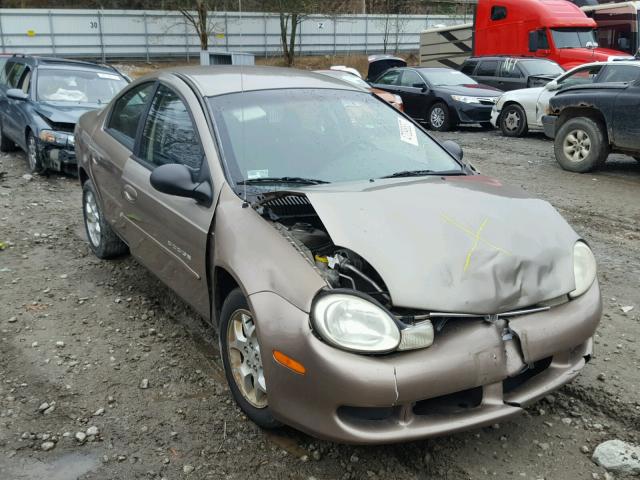 1B3ES46C51D277344 - 2001 DODGE NEON SE TAN photo 1