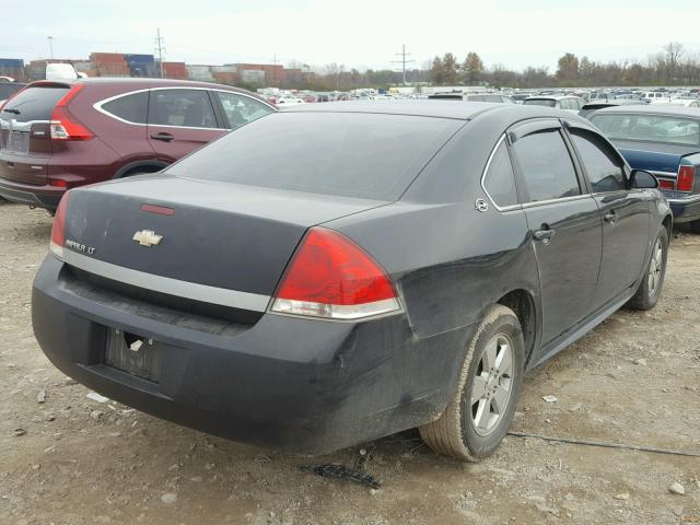 2G1WT57N091314242 - 2009 CHEVROLET IMPALA 1LT BLACK photo 4