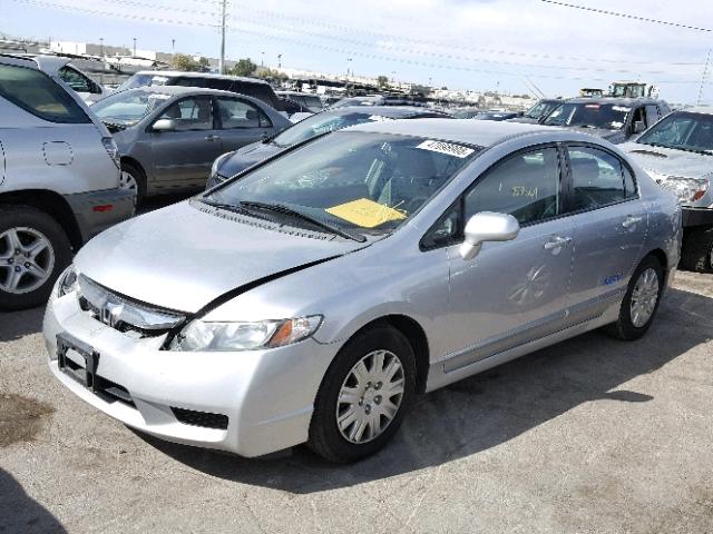 19XFA4F55AE000165 - 2010 HONDA CIVIC GX SILVER photo 2