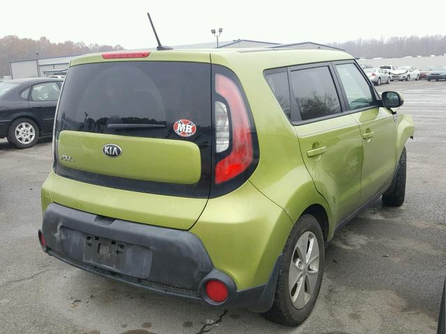 KNDJN2A20G7827547 - 2016 KIA SOUL GREEN photo 4