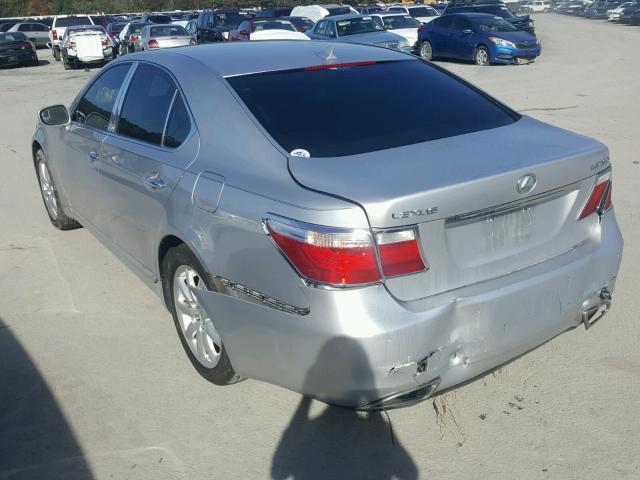 JTHBL46F485057690 - 2008 LEXUS LS 460 SILVER photo 3