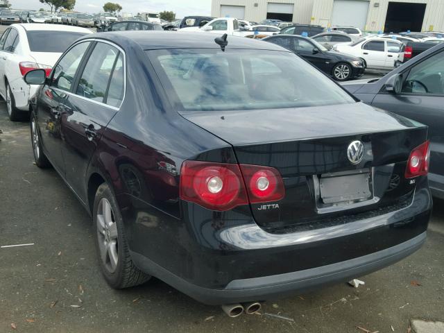 3VWRM71K98M164356 - 2008 VOLKSWAGEN JETTA SE BLACK photo 3