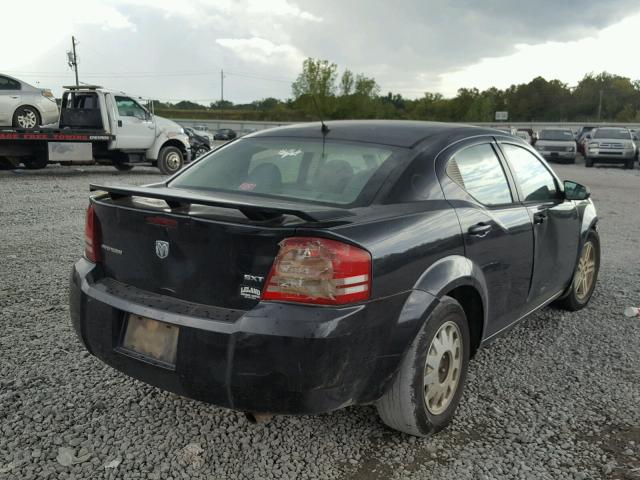 1B3LC56K78N684278 - 2008 DODGE AVENGER SX BLACK photo 4