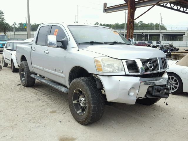 1N6BA07A76N536280 - 2006 NISSAN TITAN XE SILVER photo 1