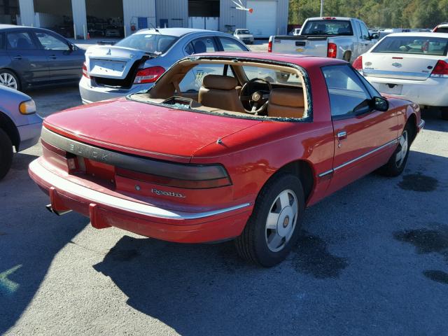 1G4EC11C8KB903575 - 1989 BUICK REATTA RED photo 4