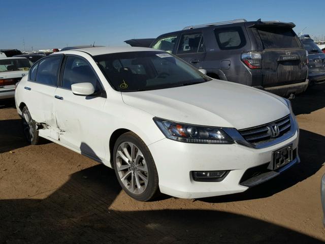 1HGCR2F50DA080323 - 2013 HONDA ACCORD SPO WHITE photo 1