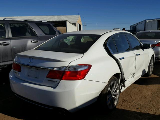 1HGCR2F50DA080323 - 2013 HONDA ACCORD SPO WHITE photo 4