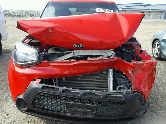 KNDJP3A54F7787336 - 2015 KIA SOUL + RED photo 9