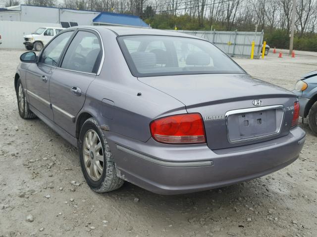 KMHWF35H65A119144 - 2005 HYUNDAI SONATA GLS GRAY photo 3