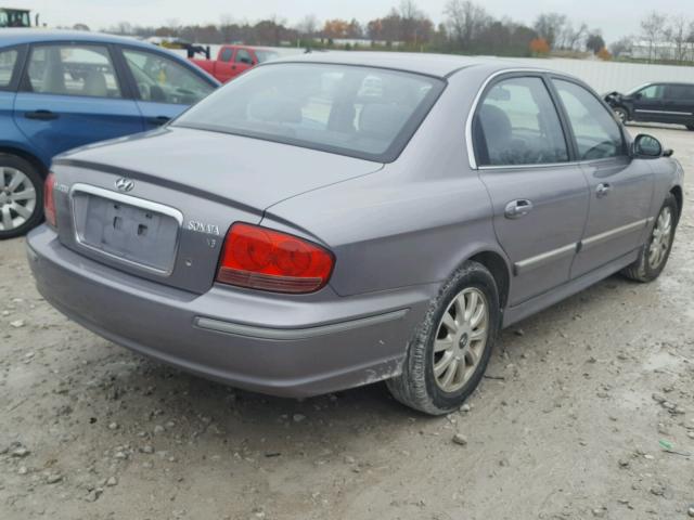 KMHWF35H65A119144 - 2005 HYUNDAI SONATA GLS GRAY photo 4