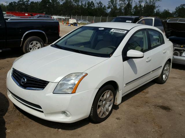 3N1AB6AP5CL647694 - 2012 NISSAN SENTRA 2.0 WHITE photo 2