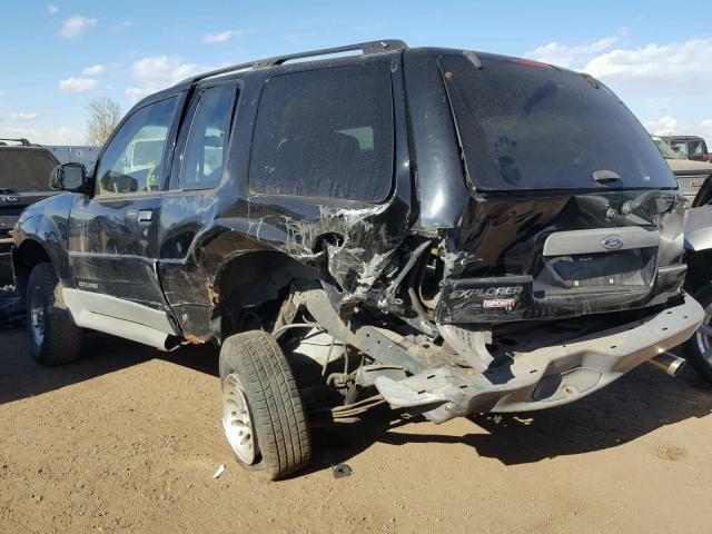 1FMYU70E61UB44007 - 2001 FORD EXPLORER S BLACK photo 3