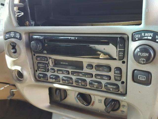 1FMYU70E61UB44007 - 2001 FORD EXPLORER S BLACK photo 9