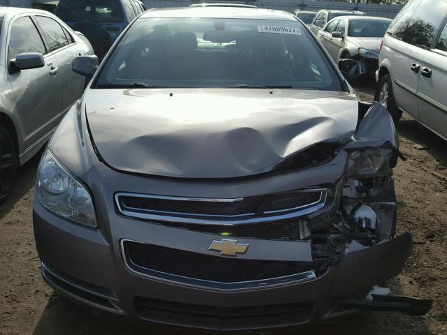 1G1ZC5EU3CF267148 - 2012 CHEVROLET MALIBU 1LT GRAY photo 9