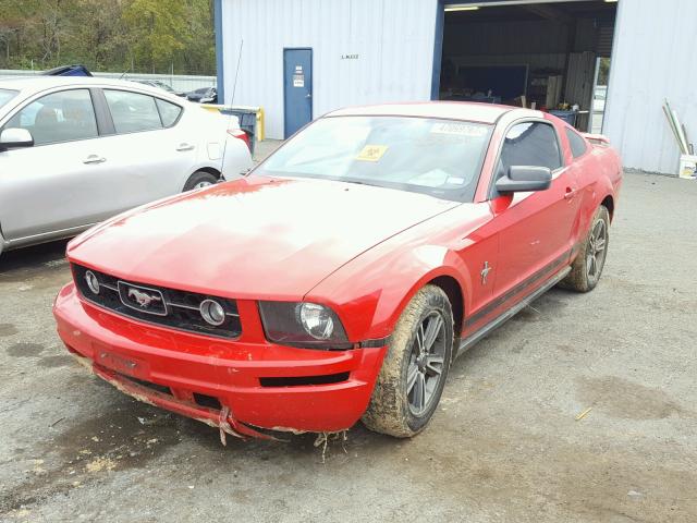 1ZVFT80N665259130 - 2006 FORD MUSTANG RED photo 2