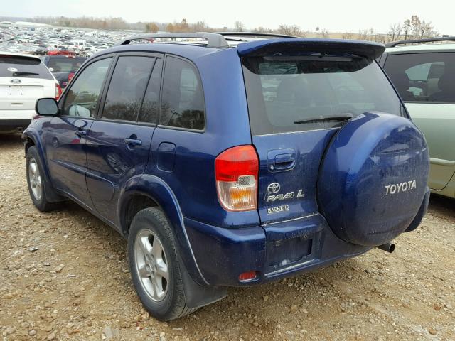 JTEHH20V636078685 - 2003 TOYOTA RAV4 BLUE photo 3