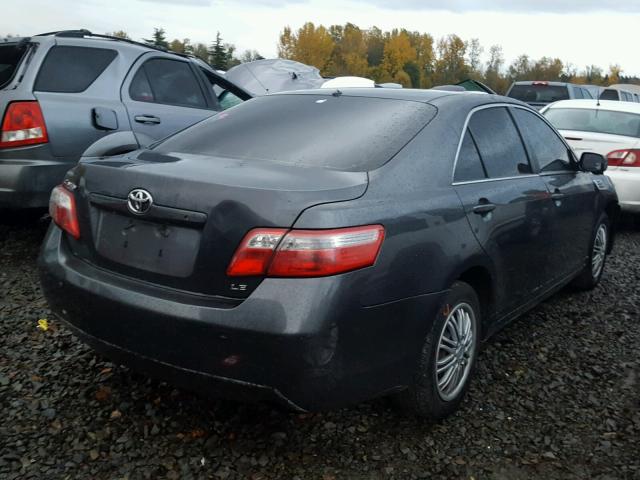 4T1BE46K98U732802 - 2008 TOYOTA CAMRY CE CHARCOAL photo 4