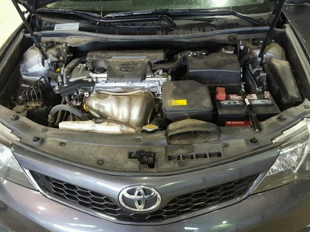 4T1BF1FK4CU201916 - 2012 TOYOTA CAMRY BASE GRAY photo 7