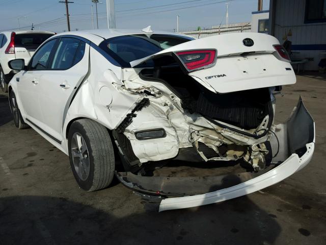 KNAGM4AD1G5094878 - 2016 KIA OPTIMA HYB WHITE photo 3