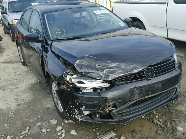 3VW2K7AJ0EM318396 - 2014 VOLKSWAGEN JETTA BASE BLACK photo 1