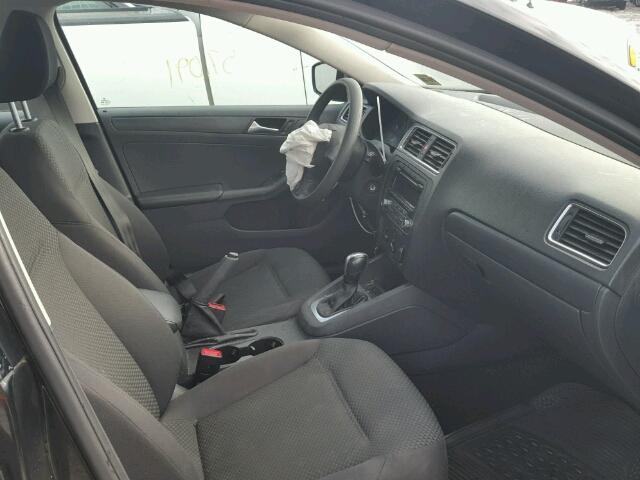 3VW2K7AJ0EM318396 - 2014 VOLKSWAGEN JETTA BASE BLACK photo 5
