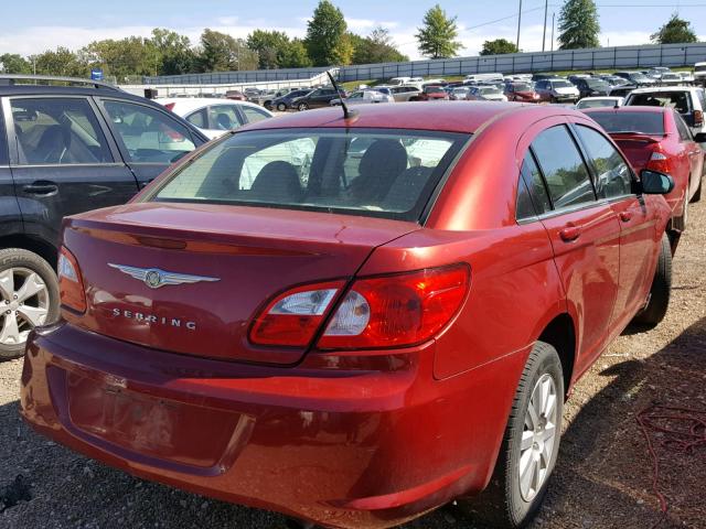 1C3LC46K98N218946 - 2008 CHRYSLER SEBRING LX RED photo 4