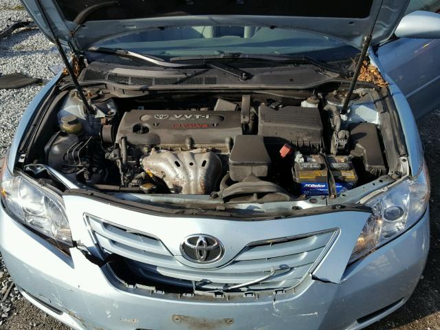 4T4BE46K49R096779 - 2009 TOYOTA CAMRY BASE BLUE photo 7