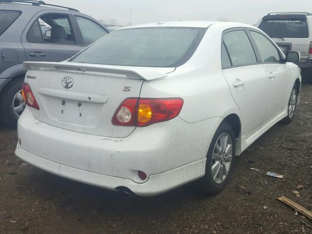 1NXBU4EE3AZ239220 - 2010 TOYOTA COROLLA BA WHITE photo 4