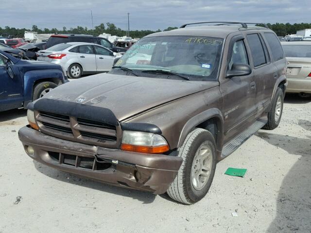 1B4HR28N51F521876 - 2001 DODGE DURANGO TAN photo 2