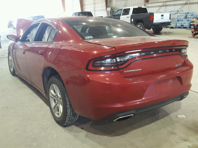 2C3CDXBG4FH751454 - 2015 DODGE CHARGER SE RED photo 3