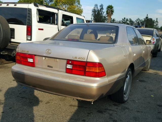 JT8BH28F0W0121060 - 1998 LEXUS LS 400 GOLD photo 4