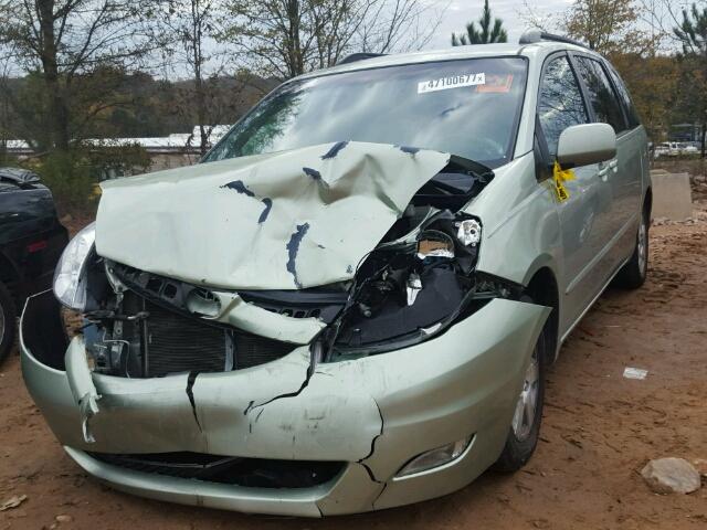 5TDZA22C66S557427 - 2006 TOYOTA SIENNA XLE GREEN photo 2