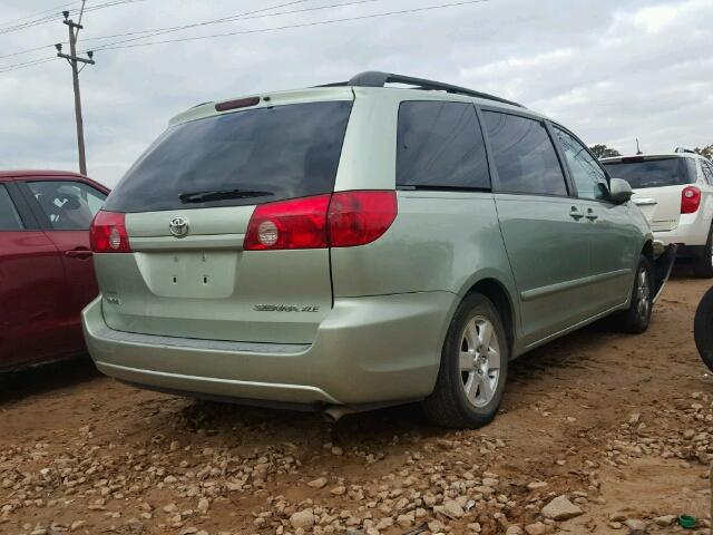 5TDZA22C66S557427 - 2006 TOYOTA SIENNA XLE GREEN photo 4