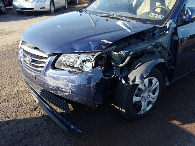 KMHDU4AD6AU112273 - 2010 HYUNDAI ELANTRA BL BLUE photo 9